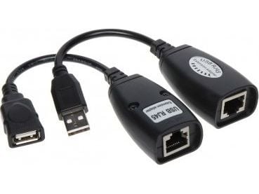 Genway USB-EX-50 USB-RJ45-sovitin Musta (USB-EX-50)