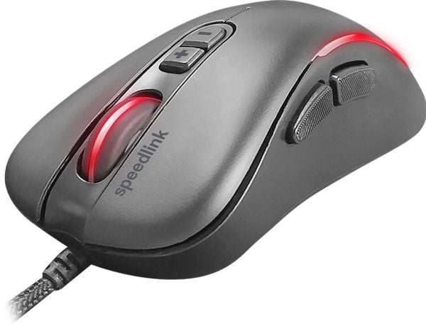 SPEEDLINK ASSERO, Høyre hendt, USB Type-A, 6400 DPI, Sort