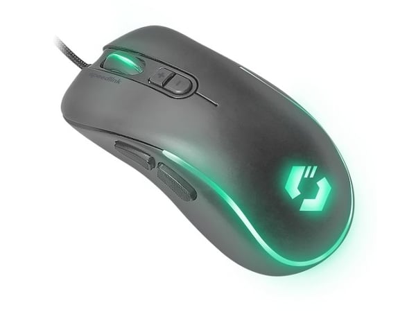 SPEEDLINK ASSERO, Oikeakätinen, USB A-tyyppi, 6400 DPI, Musta