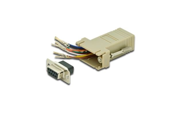 ASSMANN - Seriell RS-232 adapter - DB-9 (hunn) til RJ-45 (hunn) - beige