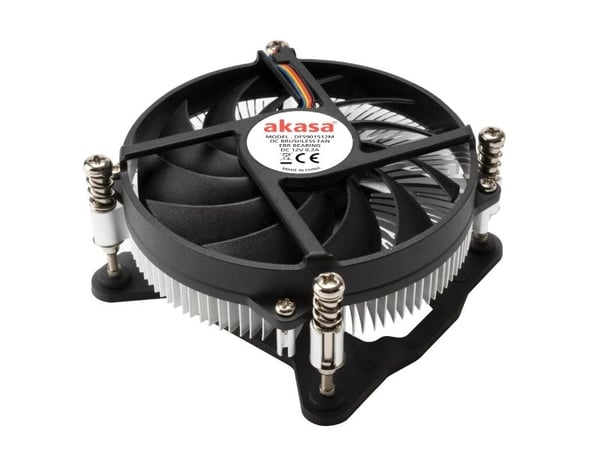 Akasa AK-CC6308EP01 Low Profile CPU-Kuehler - 92mm, Bakplate, 9,6 cm, 800 RPM, 2800 RPM, 37,6 dB, 36,28 cfm