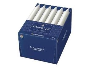 Kanallys Ø24x200 mm Brændetid 6 timer Hvid,4 pk x 30 stk/krt