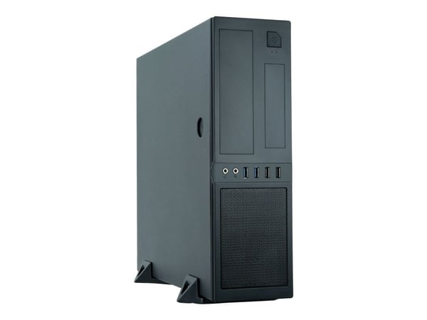 Chieftec Mesh Series CS-12B-300 - Tårn - micro ATX 300 Watt - sortering - USB/Lyd
