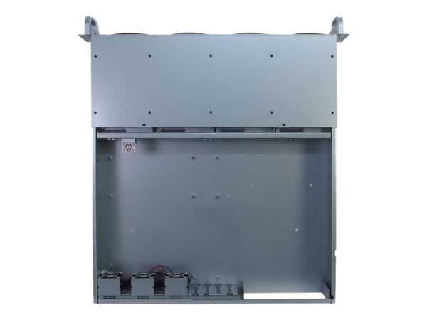 Inter-Tech 2U 2404L S-ATA, Teline, Palvelin, Musta, Harmaa, mikro ATX, Mini-ITX, Terästä, 2U