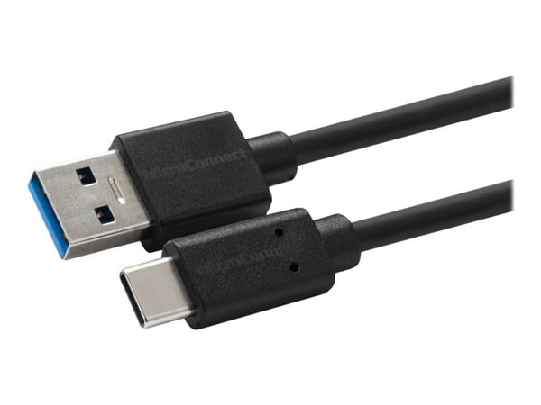 MicroConnect - USB-kabel - 24 pin USB-C (hann) til USB-type A (hann) - USB 3.2 Gen 2 - 3 A - 1.5 m - USB Power Delivery (60W) - svart