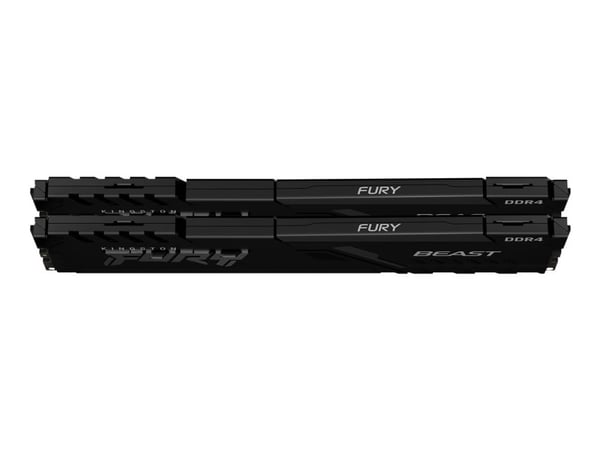 Kingston FURY Beast - DDR4 - sett - 64 GB: 2 x 32 GB - DIMM 288-pin - 3600 MHz / PC4-28800 - CL18 - 1.35 V - ikke-bufret - ikke-ECC - svart
