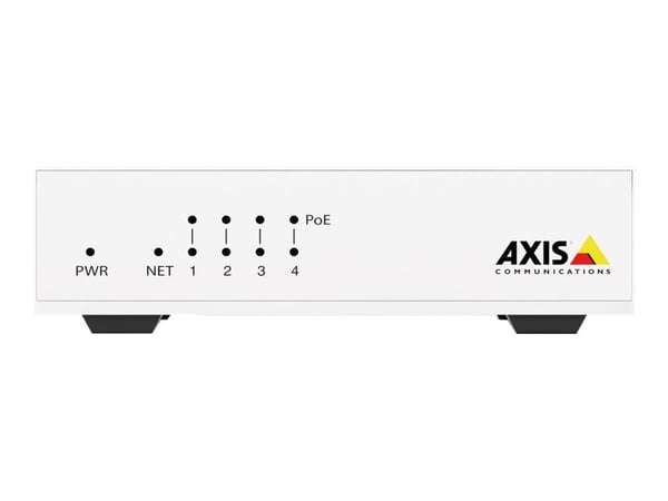 Axis D8004 uhåndtert nettverksswitch 4 x 10/100 PoE+ + 1 x 10/100, 60 W