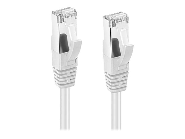 MicroConnect - Koblingskabel - RJ-45 (hann) til RJ-45 (hann) - 10 m - 6 mm - S/FTP - CAT 6a - halogenfri, innendørs, formstøpt, uten hindringer - hvit