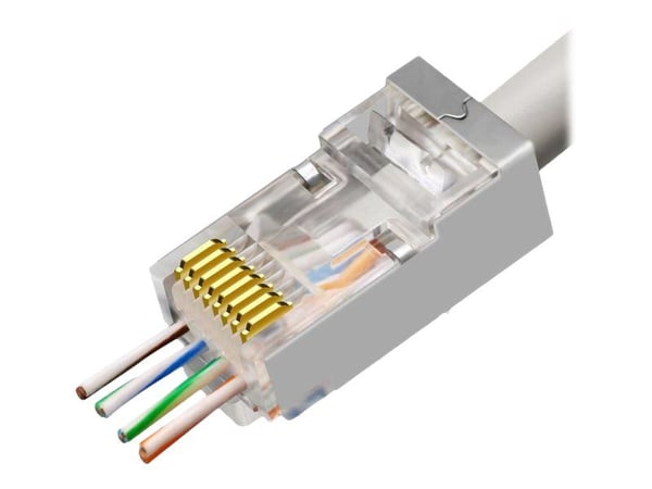 Microconnect KON512-50EZ, RJ45, Hopea, Uros, Suora, Cat6a, F/FTP (FFTP)