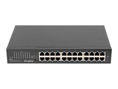 Lanberg RSGE-24 - Switch - ikke-styrt - 24 x 10/100/1000 - stasjonær, rackmonterbar
