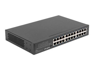 Lanberg RSGE-24 - Switch - ikke-styrt - 24 x 10/100/1000 - stasjonær, rackmonterbar