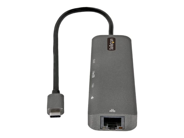 StarTech.com USB C moniporttisovitin, USB-C 4K 60Hz HDMI 2.0, 100W Power Delivery Pass-through, SD/MicroSD, 2-porttinen USB 3.0 -keskitin, GbE, USB...