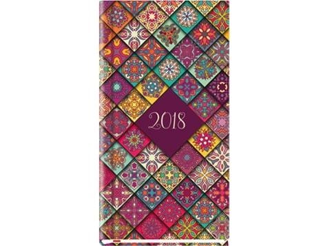 Lommebokkalender 90X165, mosaikk (T-231F-05)