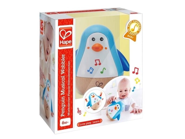 Hape Penguin Musical Wobbler Pingviini