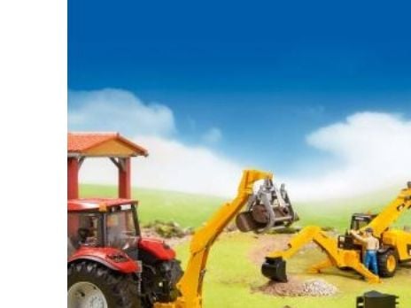 Bruder 02338 traktorgraver med griper - plast (2338)