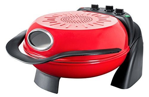 Steba PB 1, 1 pizza(er), 290 cm, 250 °C, 0,5 timer, Svart, Rød, 1000 W