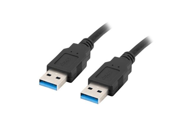 Lanberg - USB-kabel - USB-type A (hann) til USB-type A (hann) - USB 3.0 - 1 m - svart