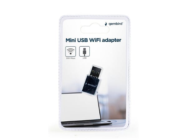 Gembird WNP-UA300-01 MINI - Nettverksadapter - USB 2.0 - 802.11b/g/n