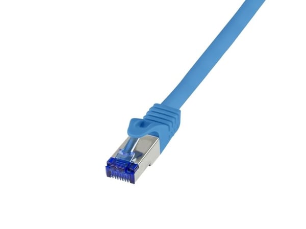LogiLink C6A106S, 15 m, Cat6a, S/FTP (S-STP), RJ-45, RJ-45, Blå