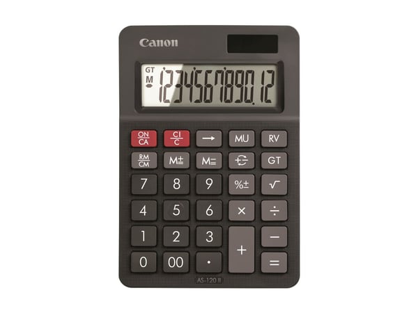 Canon AS-120 II - Utskriftskalkulator - LCD - AC-adapter