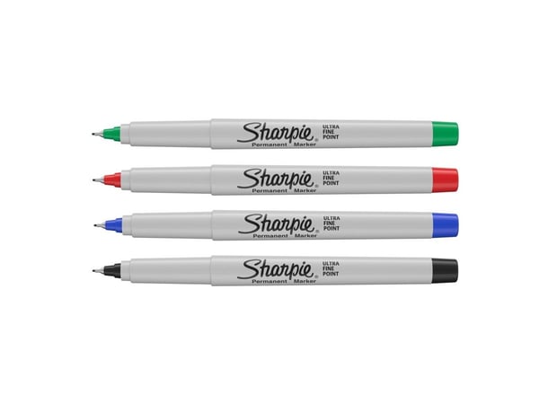 Marker Sharpie Ultra Fine 0,3 mm med 4 stk. ass farver