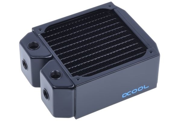 Alphacool 14172, Kjøleribbe, Stål, Sort, 124 mm, 157 mm, 60 mm