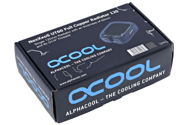 Alphacool 14172, Kjøleribbe, Stål, Sort, 124 mm, 157 mm, 60 mm