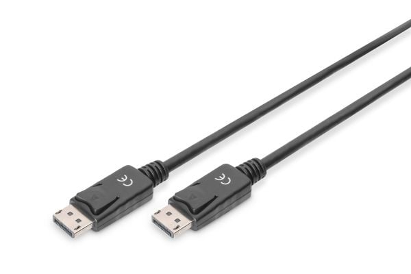 ASSMANN - DisplayPort kaapeli - DisplayPort (han) til DisplayPort (han) - 1 m - formet - sortti