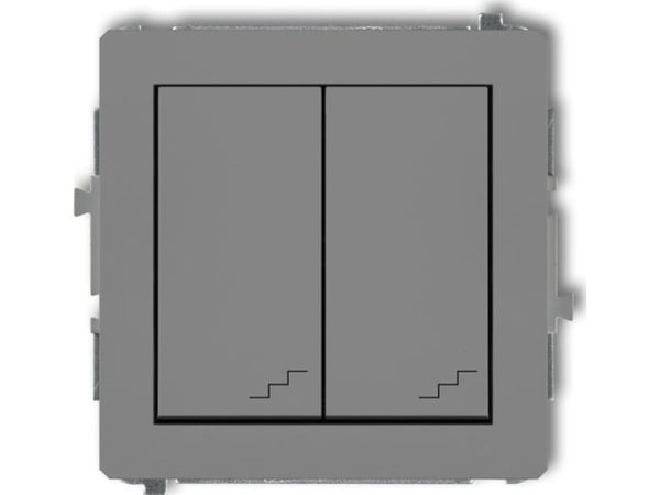 Karlik 28DWPUS-33, tasokytkin, grafiitti, IP20, 250 V, 10 A