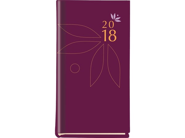 Kalender 75X130 bokkolibri, ukentlig, lilla (T-320F-06)