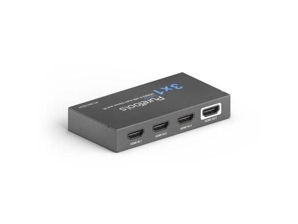 PureTools PT-SW-HD3A, HDMI, Sort, 60 Hz, 18 Gbit/sek., IR, 4K Ultra HD