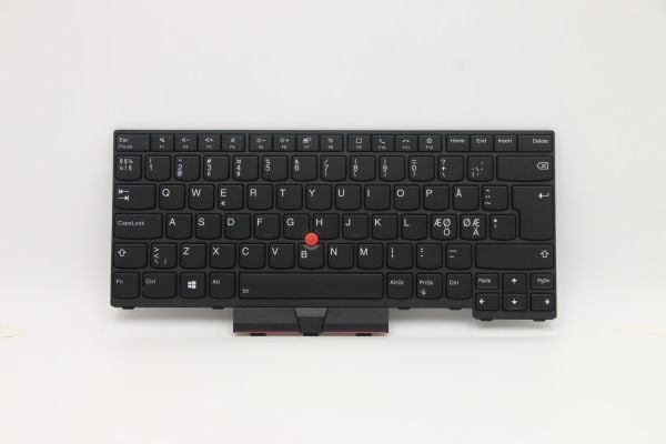 Chicony - Erstatningstastatur for bærbar PC - med Trackpoint - bakbelysning - QWERTY - Nordisk - svart - for ThinkPad L14 Gen 1 20U1, 20U2, 20U5, 2...