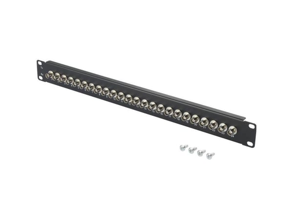 Renkforce RF-4541184, BNC, Sort, Rackmontering, 1U, 482,6 mm, 44,5 mm