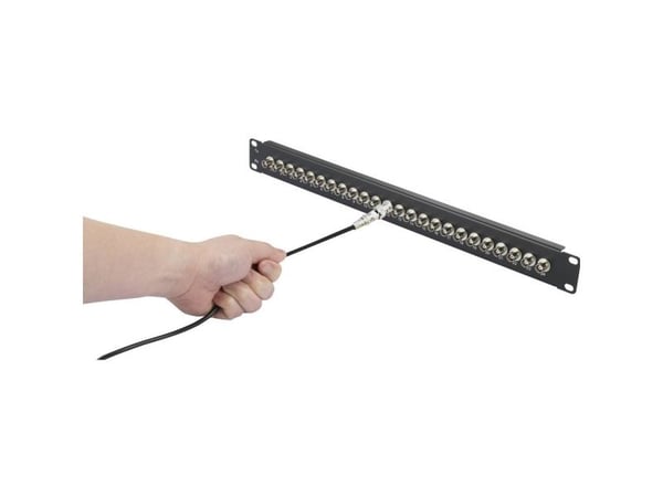 Renkforce RF-4541184, BNC, Sort, Rackmontering, 1U, 482,6 mm, 44,5 mm