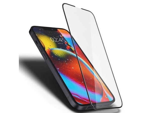 Spigen AGL03392, Apple, iPhone 13 Pro / iPhone 13, Ripebestandig, Svart, Gjennomsiktig, 1 stykker