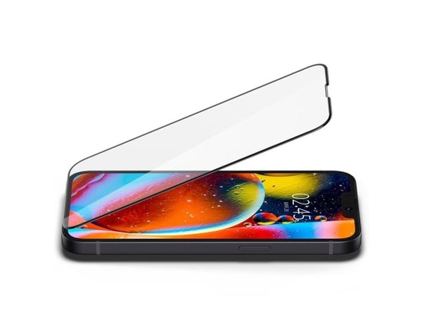 Spigen AGL03392, Apple, iPhone 13 Pro / iPhone 13, Ripebestandig, Svart, Gjennomsiktig, 1 stykker