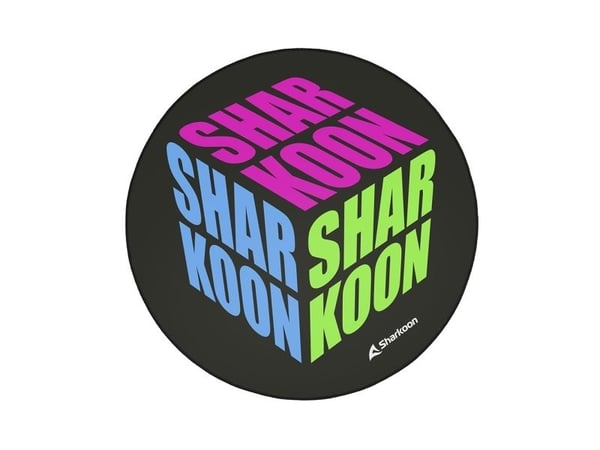 Sharkoon SKILLER SFM11 Cube - Stolmatte for gaming - rund - 120 cm - blå, grønn, rosa
