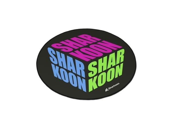 Sharkoon SKILLER SFM11 Cube - Stolmatte for gaming - rund - 120 cm - blå, grønn, rosa