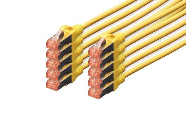 DIGITUS Professional - Koblingskabel - RJ-45 (hann) til RJ-45 (hann) - 2 m - SFTP, PiMF - CAT 6 - IEEE 802.3 - med støvel, halogenfri, uten hindrin...