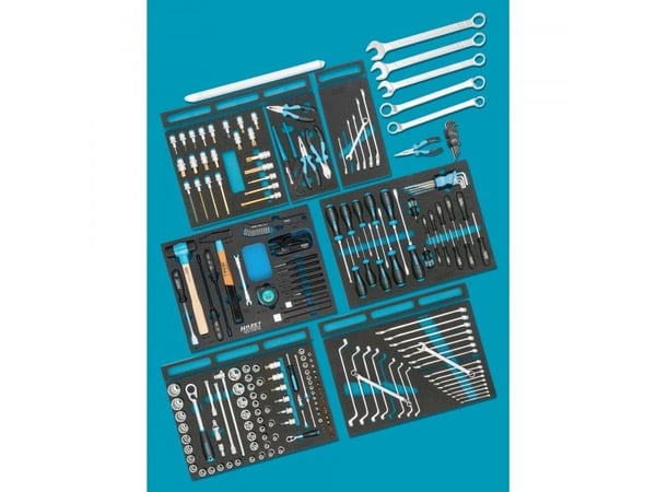 HAZET 0-2500-163/214, Musta, Sininen, 25,7 kg, 214 työkalua HAZET 0-2500-163/214, Musta, Sininen, 25,7 kg, 214 työkalua