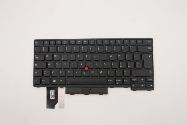 Chicony - Erstatningstastatur for bærbar PC - med Trackpoint, UltraNav - bakbelysning - QWERTY - Italiensk - for ThinkPad L14 Gen 1 20U1, 20U2, 20U...