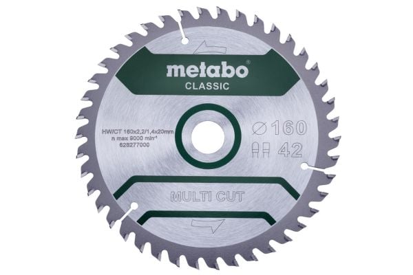 Metabo Classic Multi Cut - Sirkelformet sagblad - 160 mm - 42 tenner
