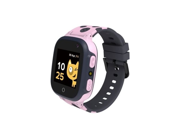 Canyon Kids Sandy KW-34 - Smart ur med rem - silikon - skjerm 1,44" - 32 MB - Bluetooth - 0,08 megapiksler kamera - 42 g - grå/rosa
