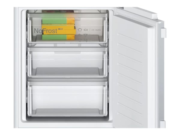 Bosch Serie | 4 KIN86VFE0 - Kjøleskap/fryser - bunnfryser - innebygd - fordypning - bredde: 56 cm - dybde: 55 cm - høyde: 177.5 cm - 260 liter - Kl...