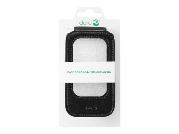 Doro Case - Bagsidecover til mobiltelefon - sort - for DORO 6040, 6041, 6060, 7030, 7031
