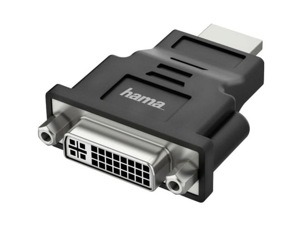 Hama - Video adapter - dobbeltlenke - HDMI plugg til DVI-I hunn - svart - 4K-støtte