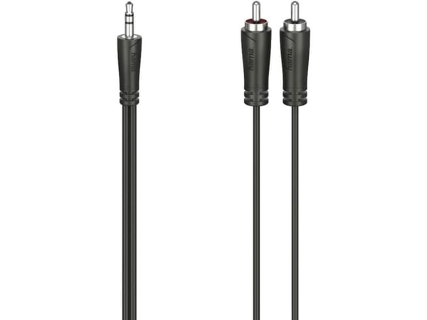 Hama - Lydkabel - mini-phone stereo 3.5 mm hann til RCA hann - 1.5 m - svart