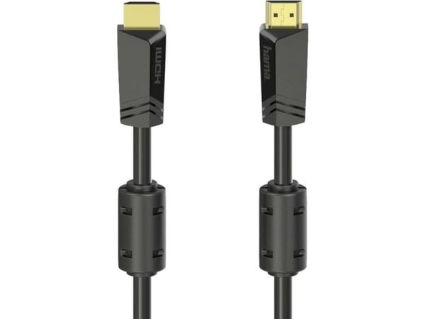 Hama - High Speed - HDMI-kabel med Ethernet - HDMI hann til HDMI hann - 10 m - skjermet - svart - 4K-støtte