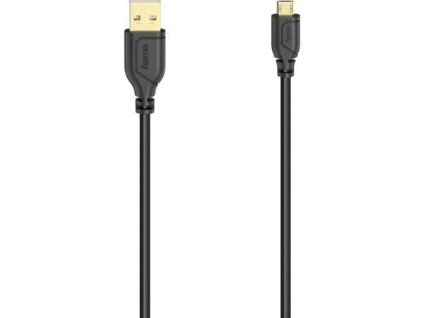 Hama Flexi-Slim, 0,75 m, Micro-USB A, USB A, USB 2.0, 480 Mbit/s, Lajittelu