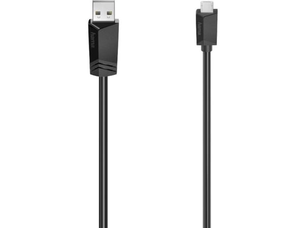 Hama 00200607, 0,75 m, Micro-USB A, USB A, USB 2.0, 0,48 Gbit/s, Svart